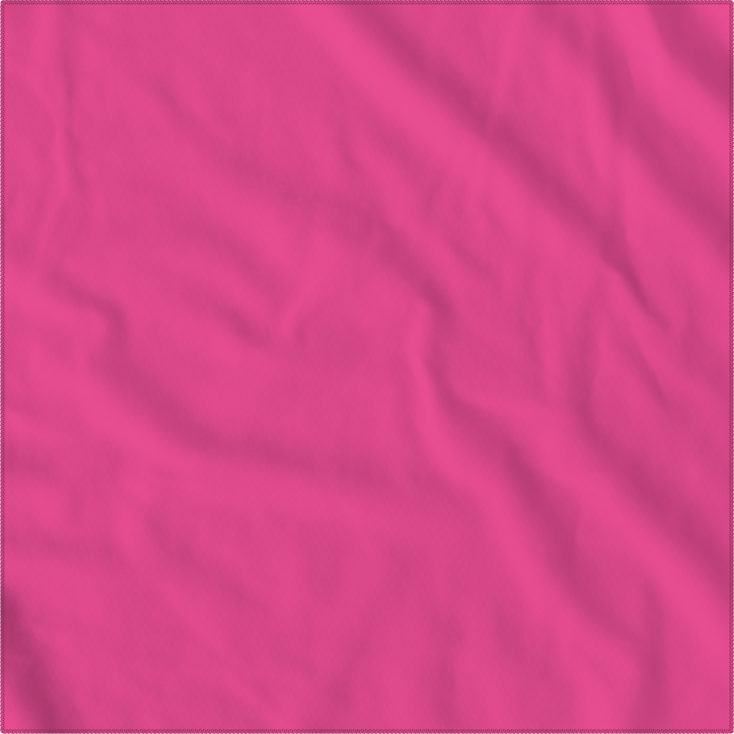 Hot Pink Solid Color Bandanna 4 Pack - Cotton 22x22 displaying a vibrant fabric texture
