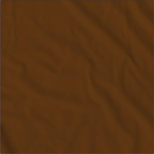 Cocoa Solid Color Bandanna 4 Pack - Cotton 22x22, large square bandanna, 100% cotton, USA made, blank solid design, versatile accessory