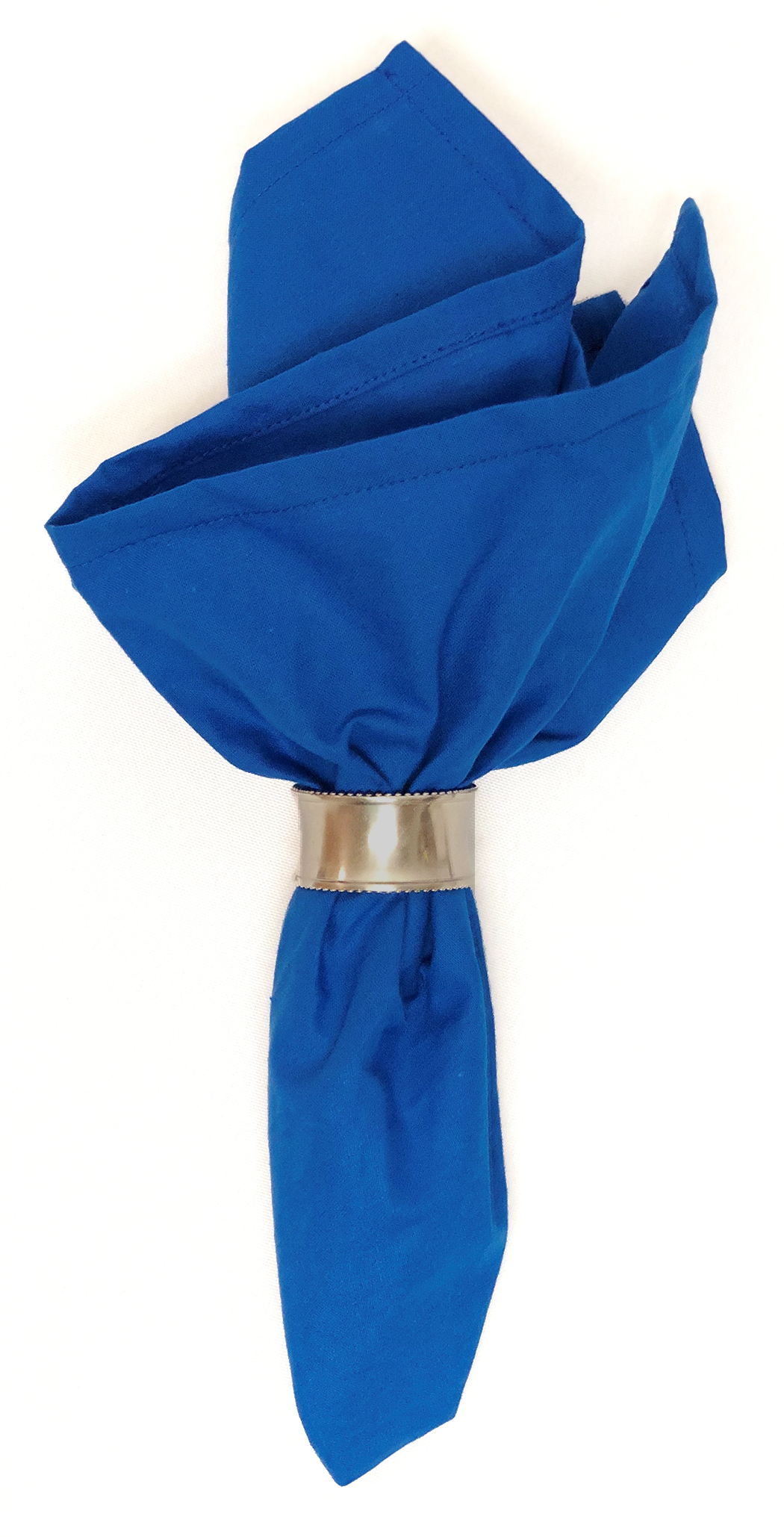 Royal Blue Solid Color Bandanna 4 Pack - Cotton 22x22, large cotton bandanna, no logos, versatile wear options