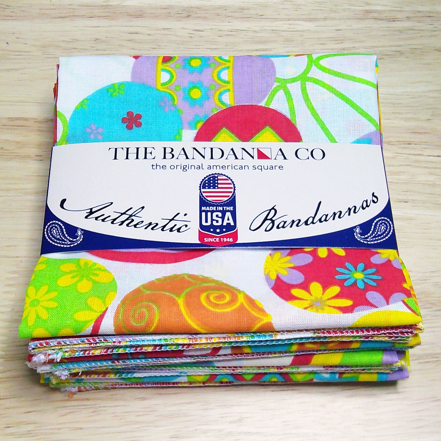 TOSSED EGGS - 22" Bandanna - 4-Pack