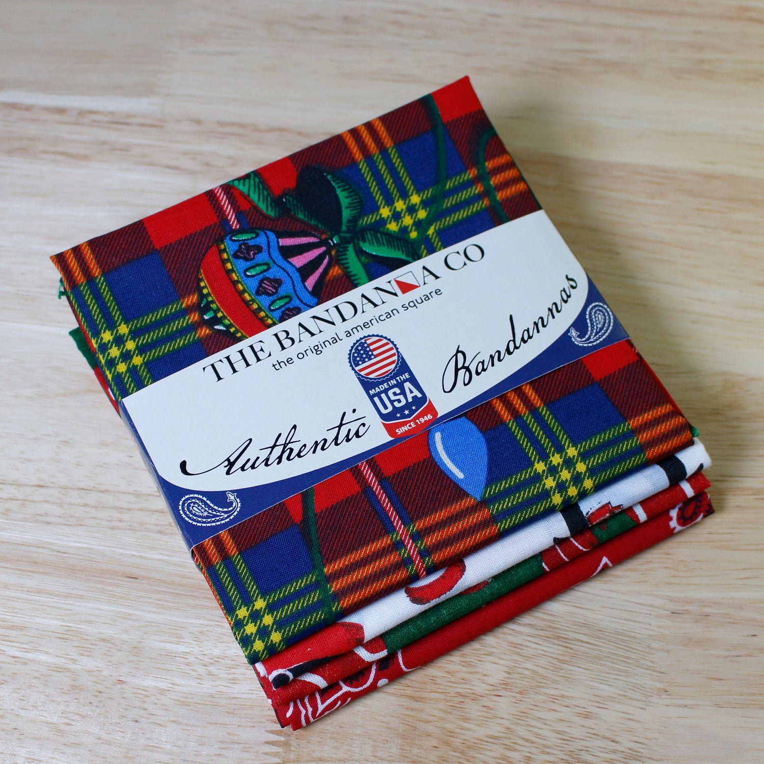 Holiday Themed Made In The USA Bandannas!