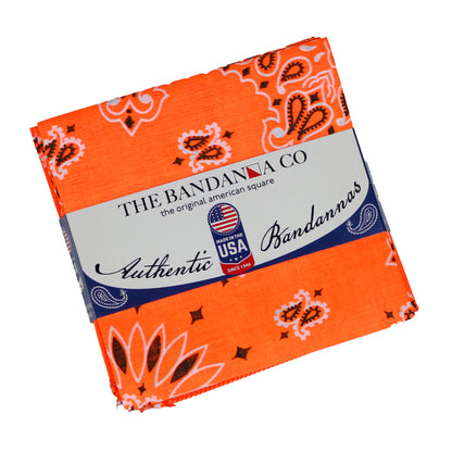 4-Pack Made In The USA - Neon Paisleys! featuring bright orange paisley design.