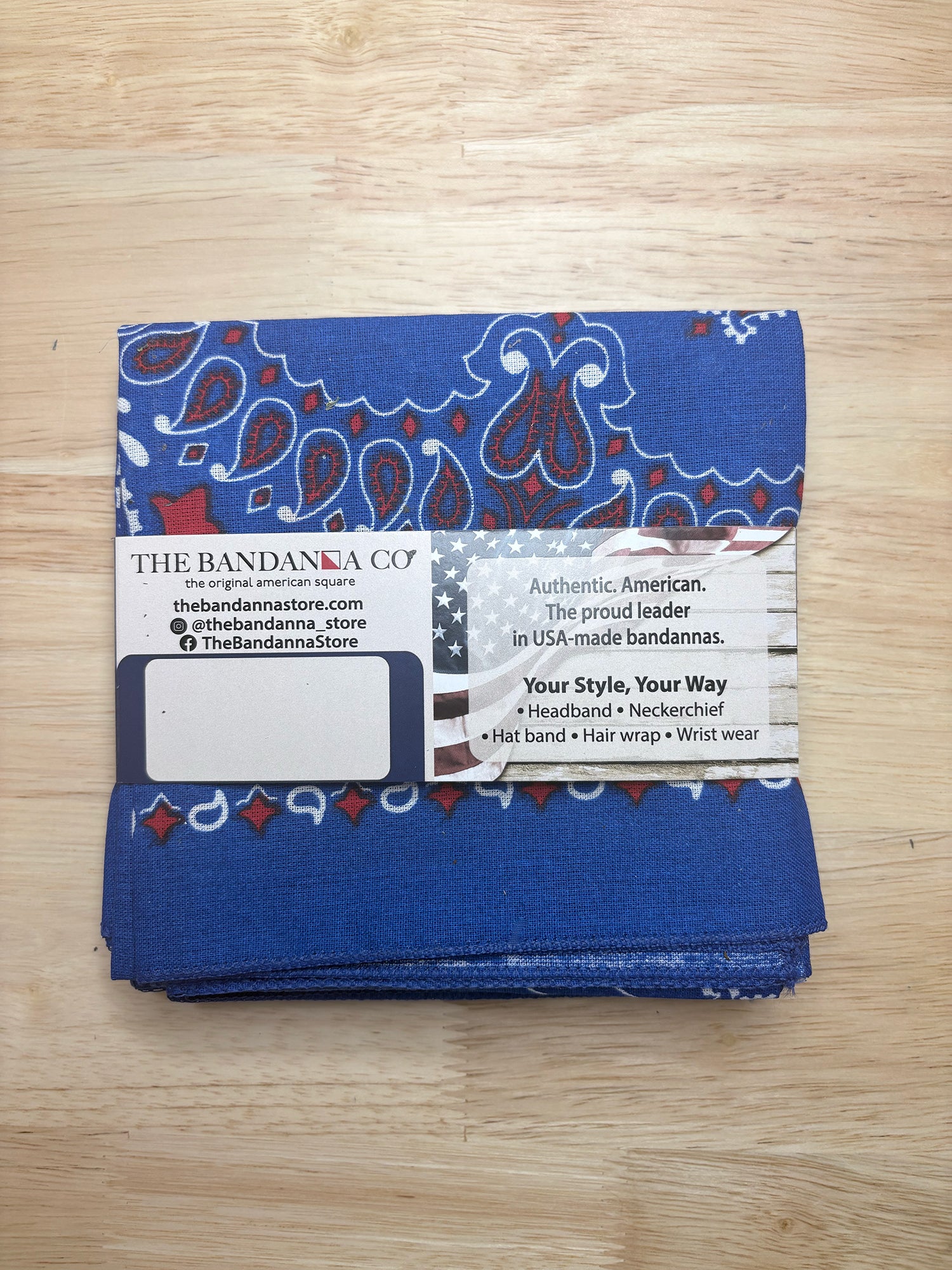 Red White Blue Bandanna Pack - Classic Cotton 4-Pack