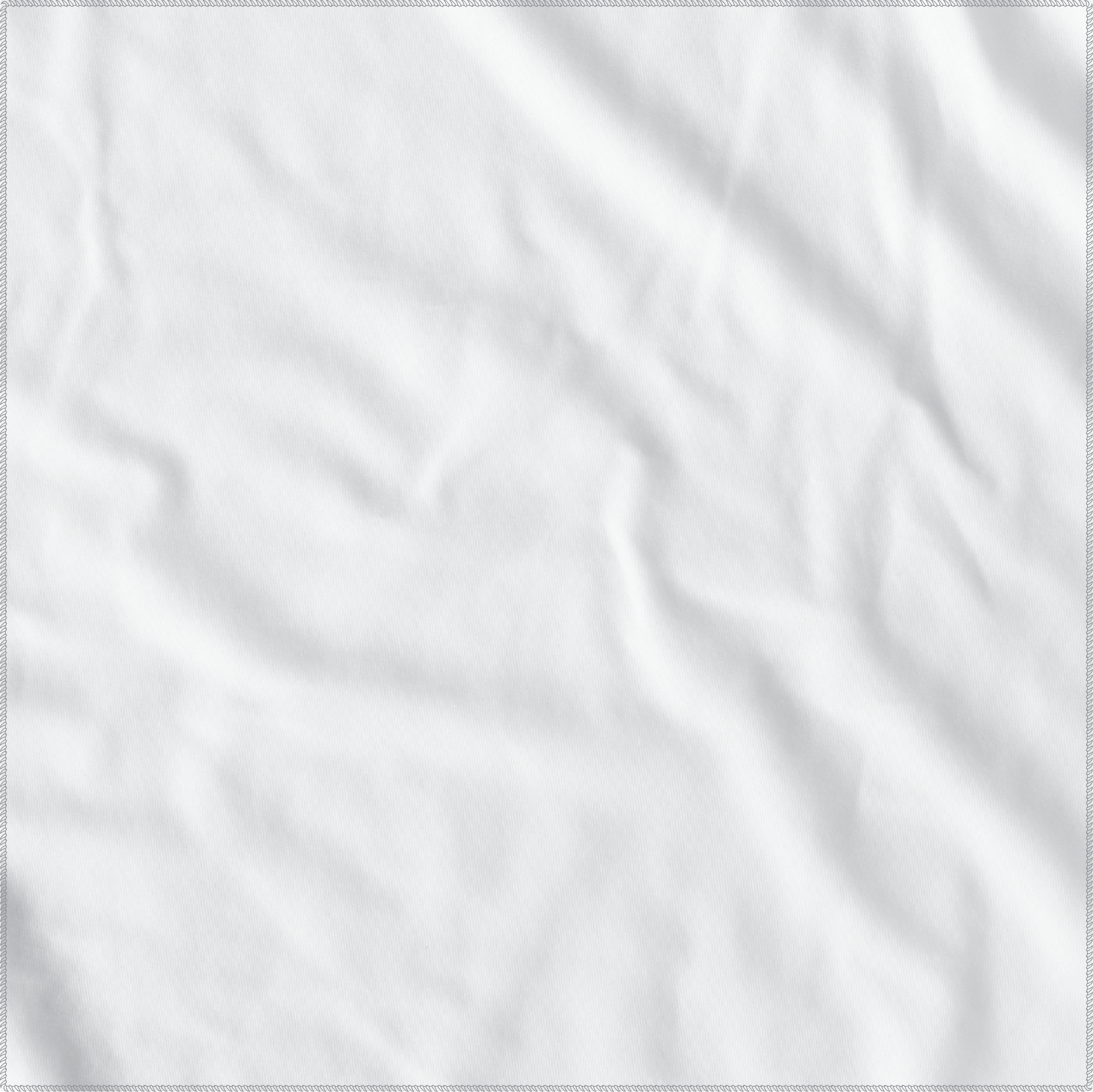 White Solid Color Bandanna 4 Pack - Cotton 22x22, large white cotton bandanna, made in USA, customizable, durable stitching