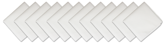 SOLID COLOR 22" BANDANNAS - 12 Pack of 100% cotton large square bandannas in solid colors for versatile styling options.