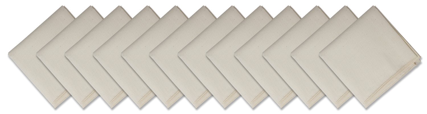 SOLID COLOR 22" BANDANNAS - 12 Pack shown in a layout featuring 12 large solid color cotton bandannas.