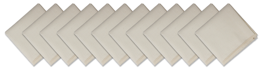 SOLID COLOR 22" BANDANNAS - 12 Pack shown in a layout featuring 12 large solid color cotton bandannas.