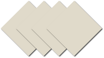 SOLID COLOR 22" BANDANNAS - 4 Pack in beige, showcasing four large cotton bandannas.