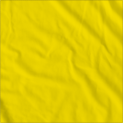 Bright Yellow Solid Color Bandanna 4 Pack - Cotton 22x22 showcasing a vibrant yellow fabric with no designs.