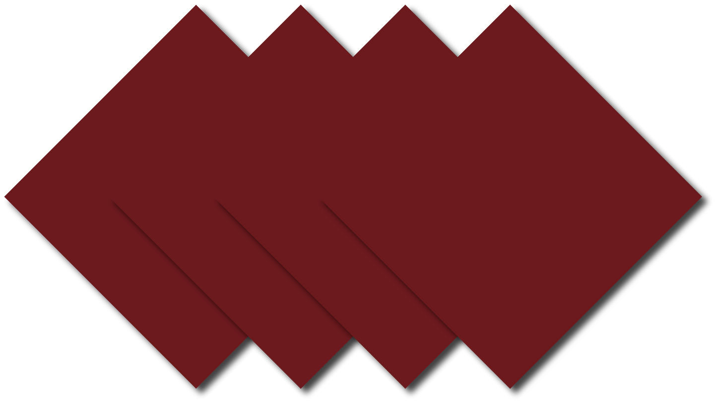 SOLID COLOR 22" BANDANNAS - 4 Pack in a solid burgundy color, showing four large 22" cotton bandannas stacked.