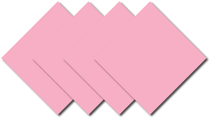 SOLID COLOR 22" BANDANNAS - 4 Pack, large pink cotton bandannas stacked.