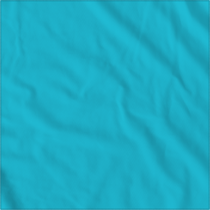 Turquoise Solid Color Bandanna 4 Pack - Cotton 22x22 with a rich turquoise shade, perfect for versatile styling.
