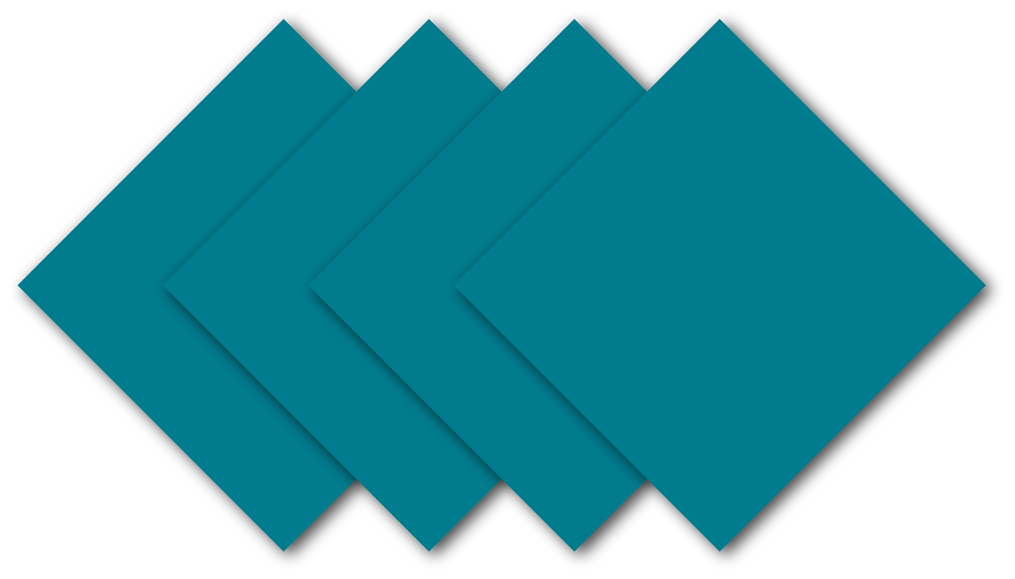 Teal Solid Color Bandanna 4 Pack - Cotton 22x22 in a square pattern