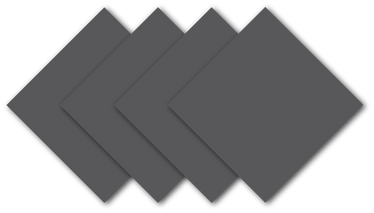 Charcoal Solid Color Bandanna 4 Pack - Cotton 22x22, large square cotton bandannas in charcoal, customizable and versatile for various uses