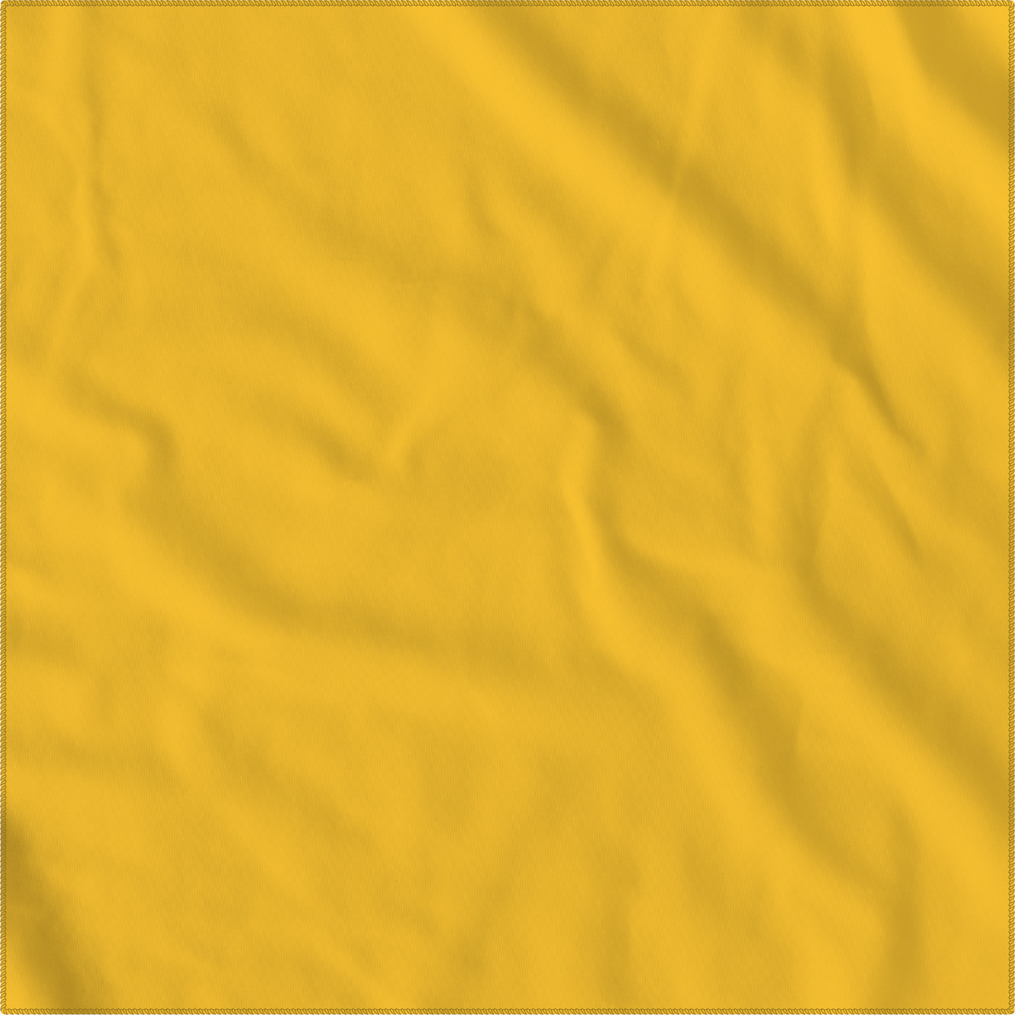 Gold Solid Color Bandanna 4 Pack - Cotton 22x22 in bright yellow fabric close-up