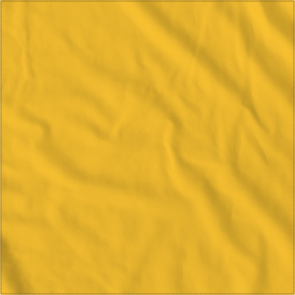 Gold Solid Color Bandanna 4 Pack - Cotton 22x22 in bright yellow fabric close-up