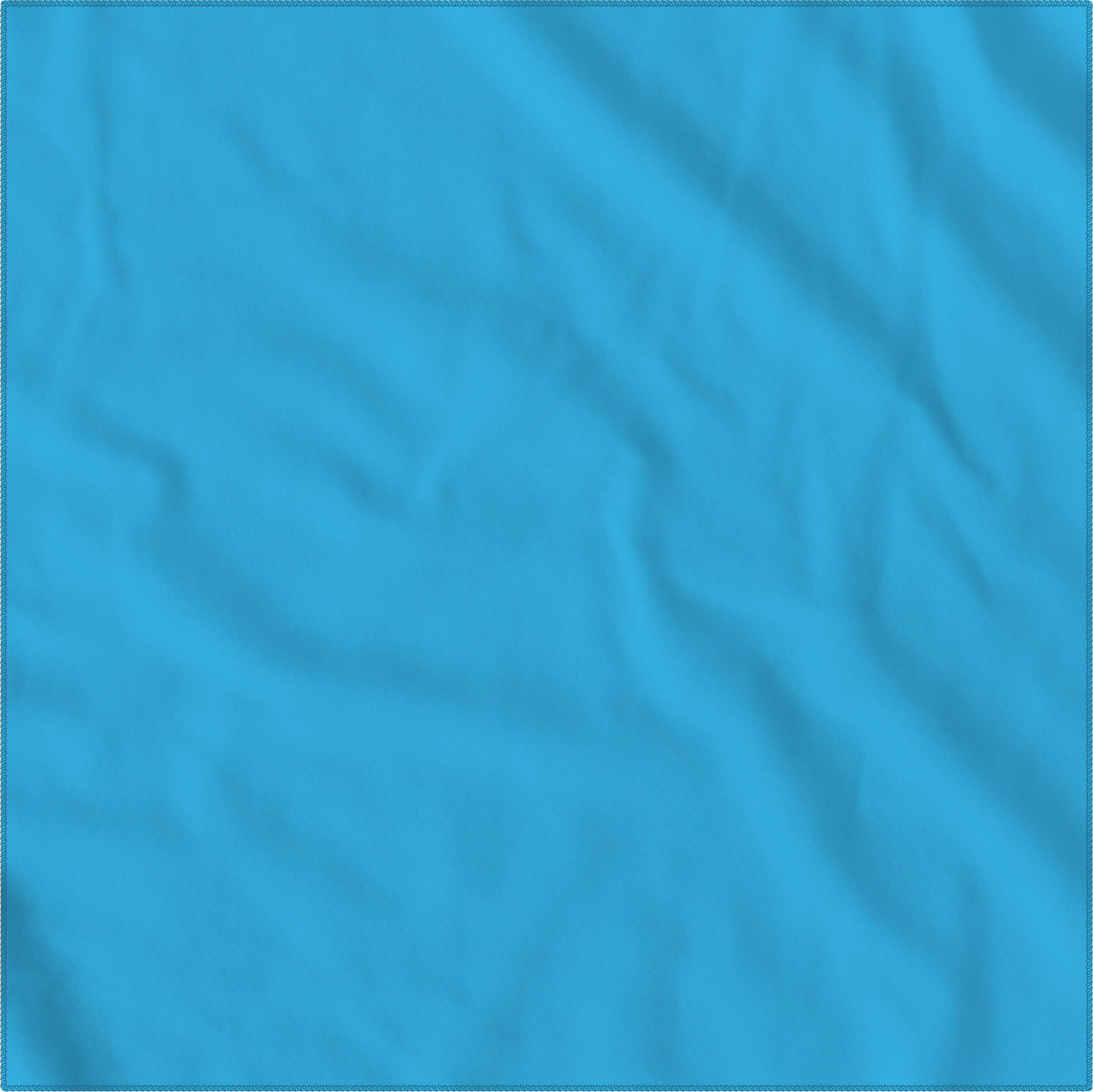 Light Blue Solid Color Bandanna 12 Pack - Cotton 22x22 with smooth texture