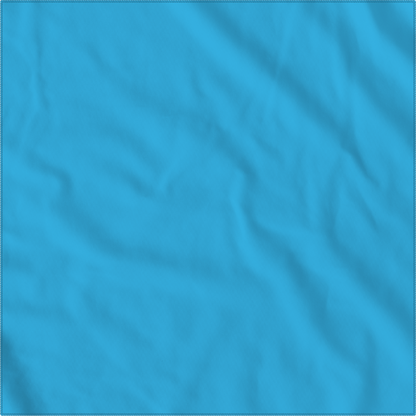 Light Blue Solid Color Bandanna 12 Pack - Cotton 22x22 with smooth texture