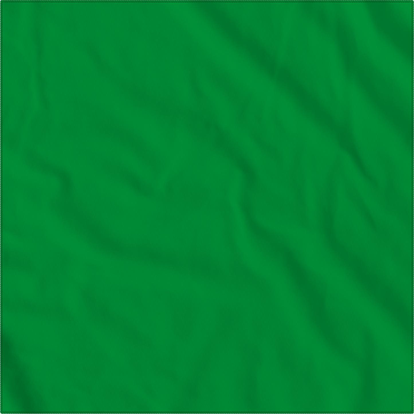 Kelly Green Solid Color Bandanna 4 Pack - Cotton 22x22, large cotton bandanna, blank green square fabric suitable for customization.