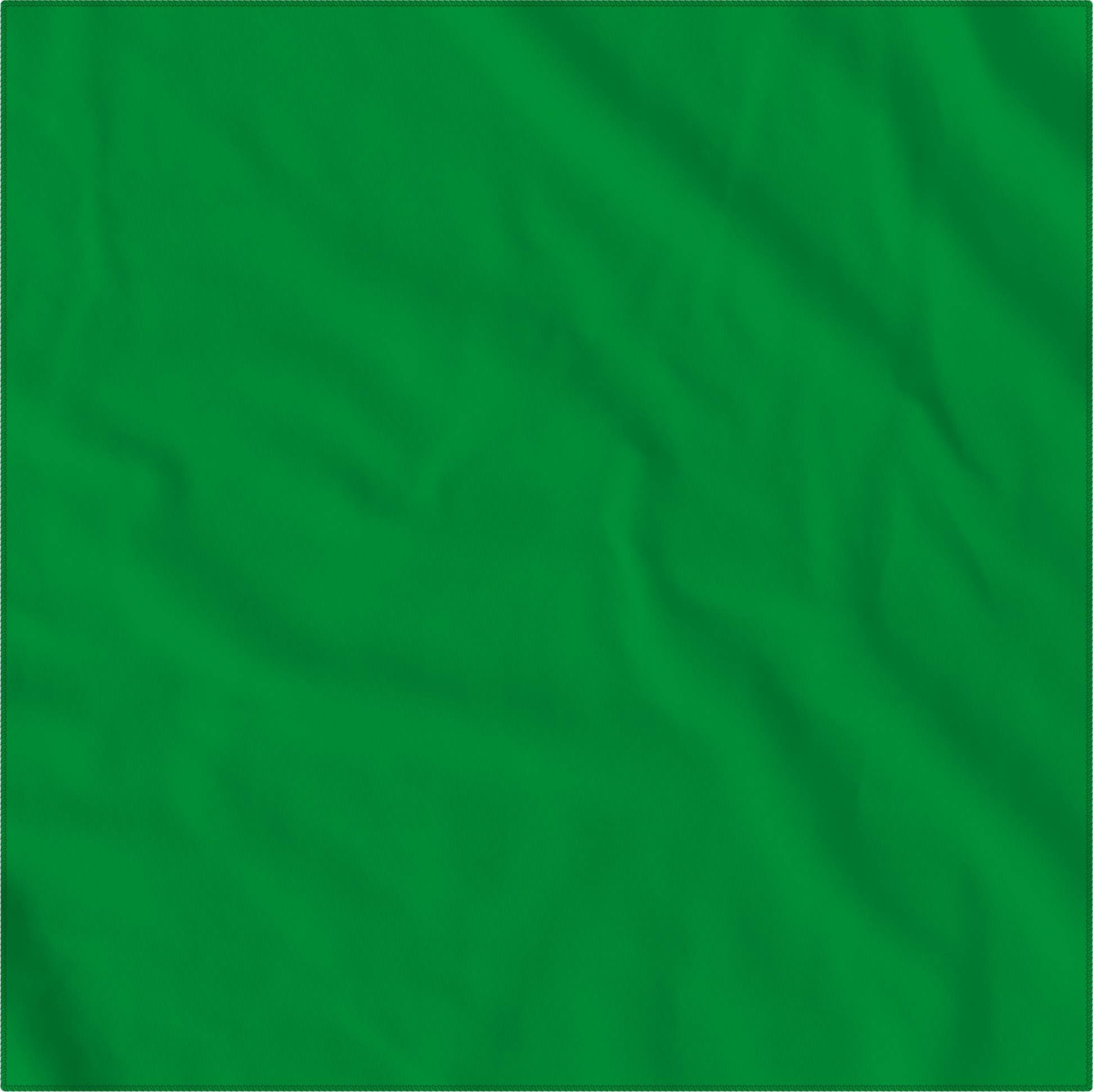 Kelly Green Solid Color Bandanna 4 Pack - Cotton 22x22, large cotton bandanna, blank green square fabric suitable for customization.