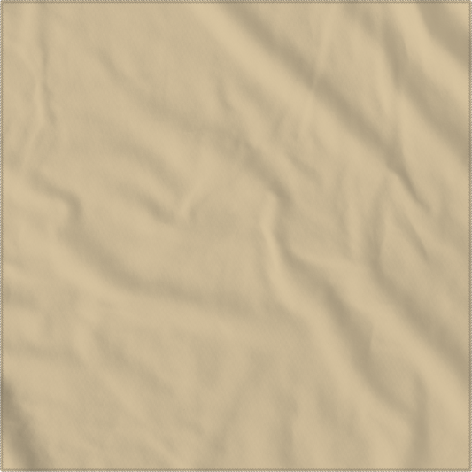 Khaki Solid Color Bandanna 4 Pack - Cotton 22x22, high-quality USA-made cotton, versatile for headbands, neckties, and more.