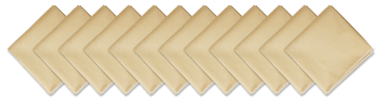 SOLID COLOR 22" BANDANNAS - 12 Pack in a row, large 22x22 cotton bandanas in solid color.