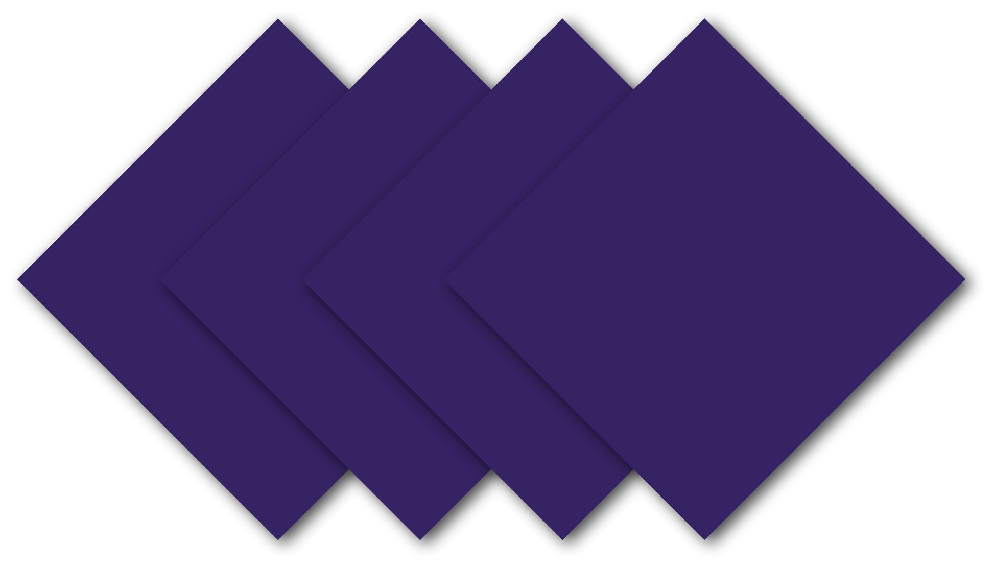 Dark Purple Solid Color Bandanna 4 Pack - Cotton 22x22, large square cotton bandanna for versatile use, blank design