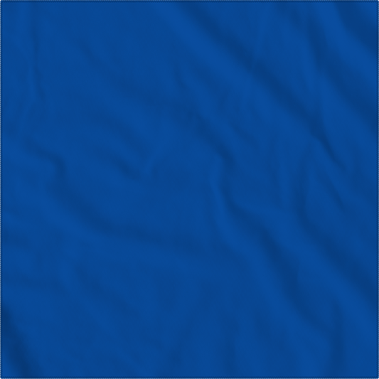 Royal Blue Solid Color Bandanna 4 Pack - Cotton 22x22 featuring a solid blue texture.