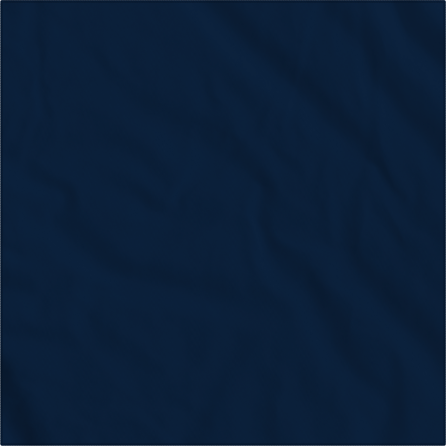 Navy Blue Solid Color Bandanna 4 Pack - Cotton 22x22 showcasing large solid navy square fabric.
