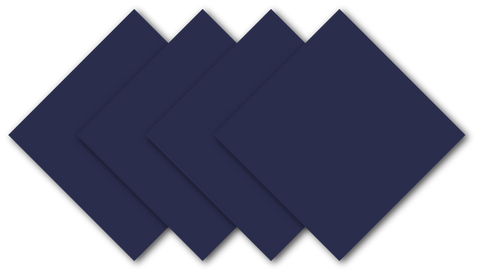 Navy Blue Solid Color Bandanna 4 Pack - Cotton 22x22 featuring four large 22-inch navy blue bandannas made in the USA.