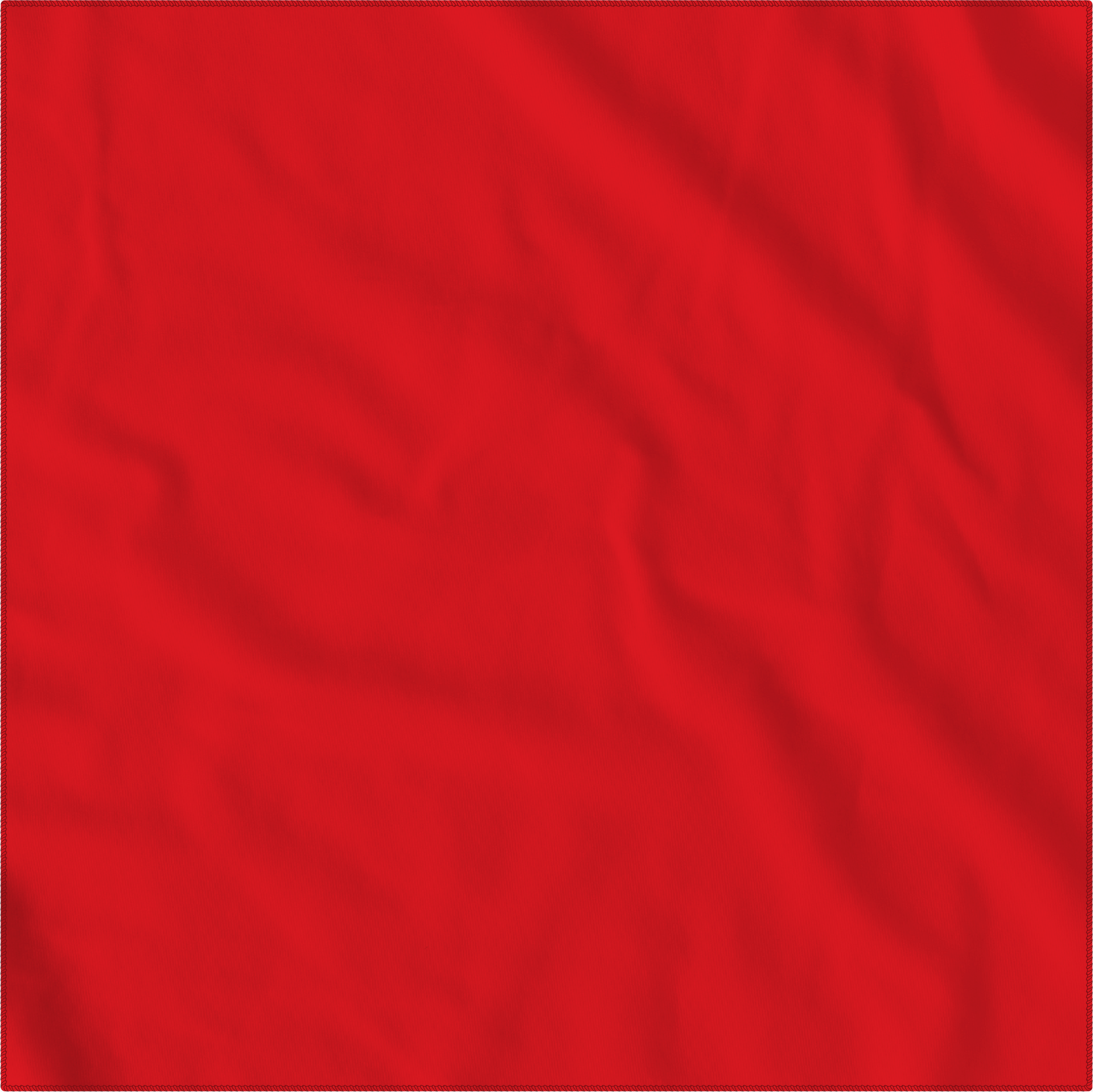 Red Solid Color Bandanna 4 Pack - Cotton 22x22, large red cotton bandanna, USA made, versatile accessory for headscarf or necktie