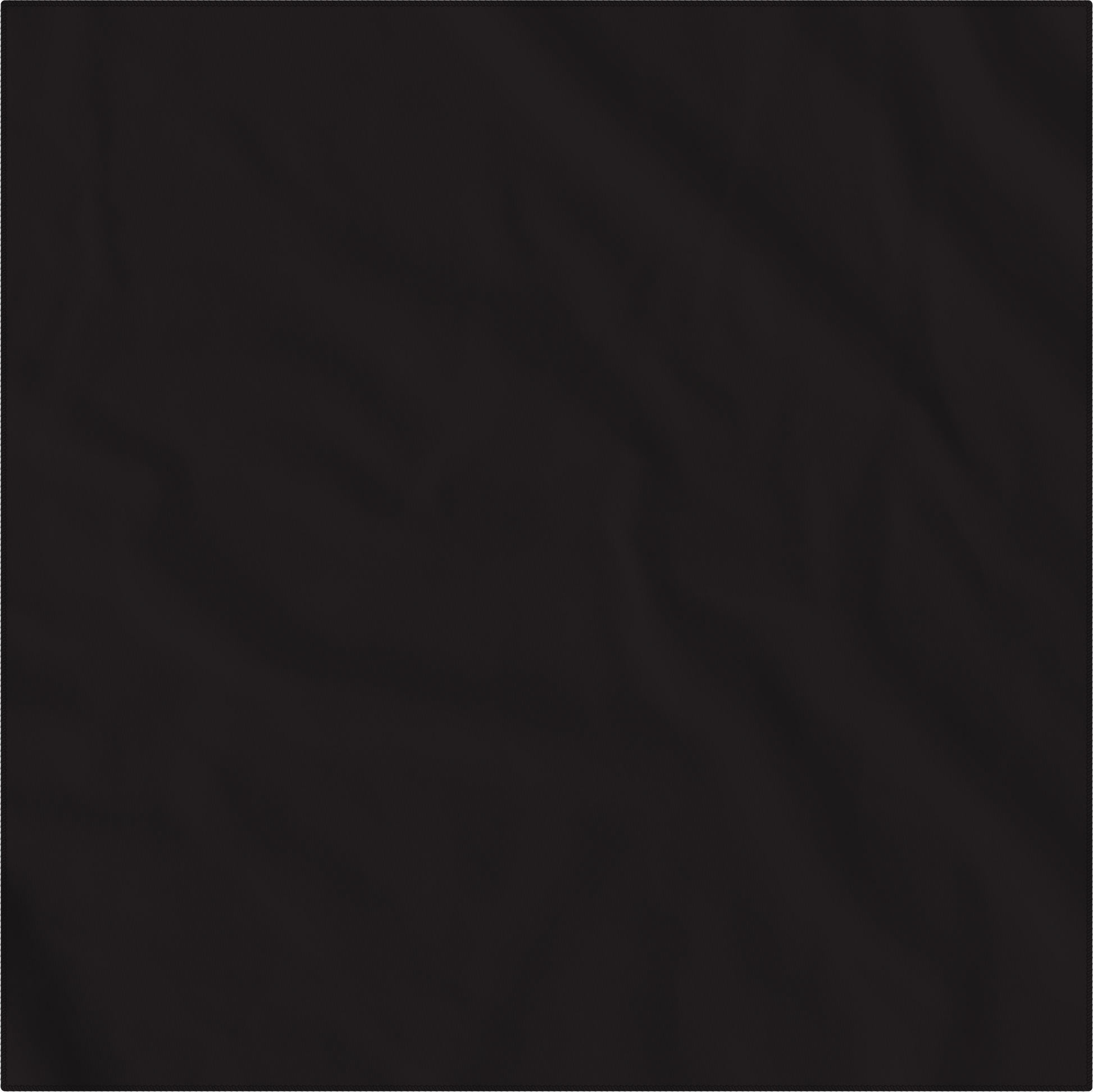 Black Solid Color Bandanna 4 Pack - Cotton 22x22 on display