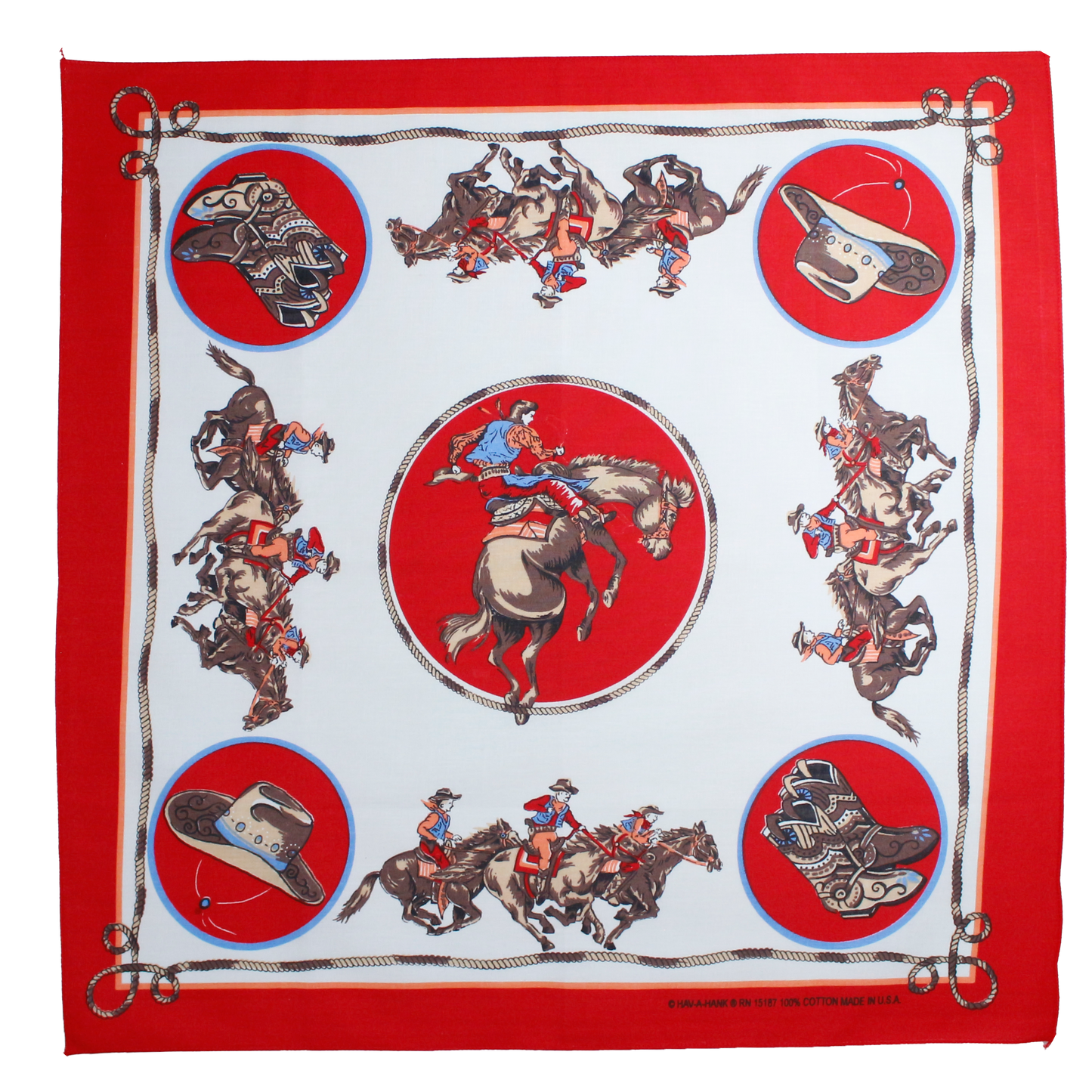 Rodeo Bandanna Assortment 4-Pack - Made In The USA