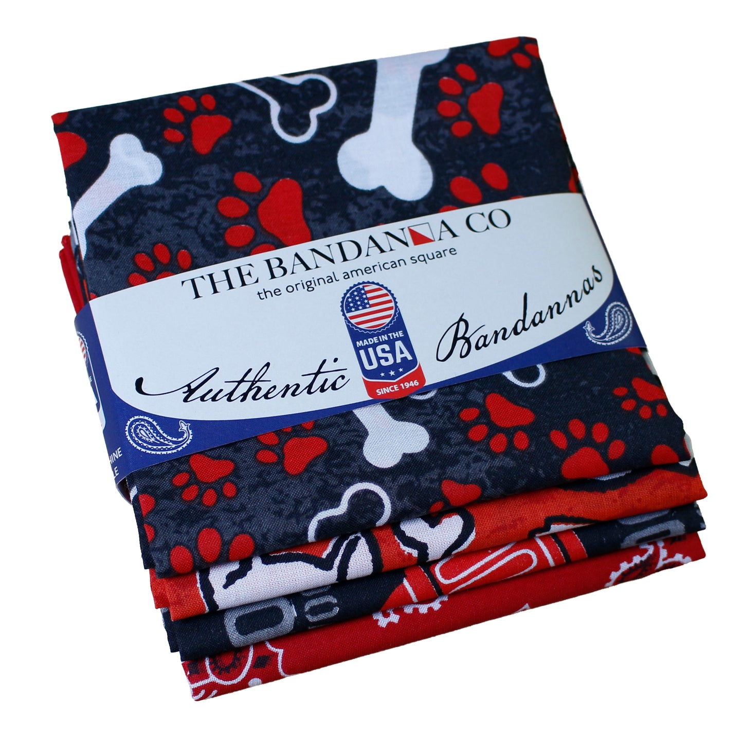 Best In Show Bandanna Assortment 4-Pack - Made In The USA