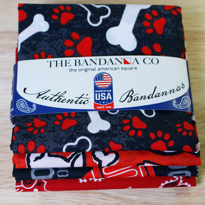 Best In Show Bandanna Assortment 4-Pack - Made In The USA