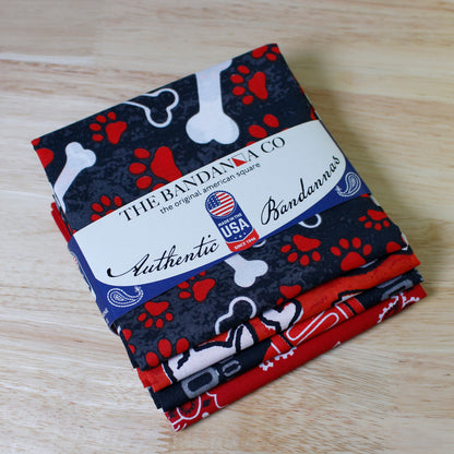 Best In Show Bandanna Assortment 4-Pack - Made In The USA