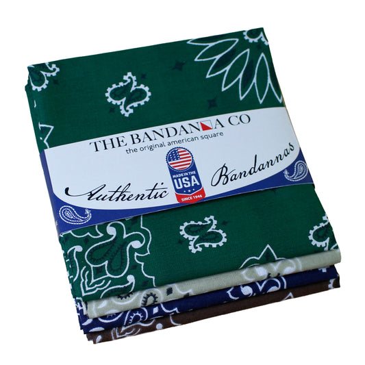 Birchwood Bandanna Assortment 4-Pack - Made In The USA