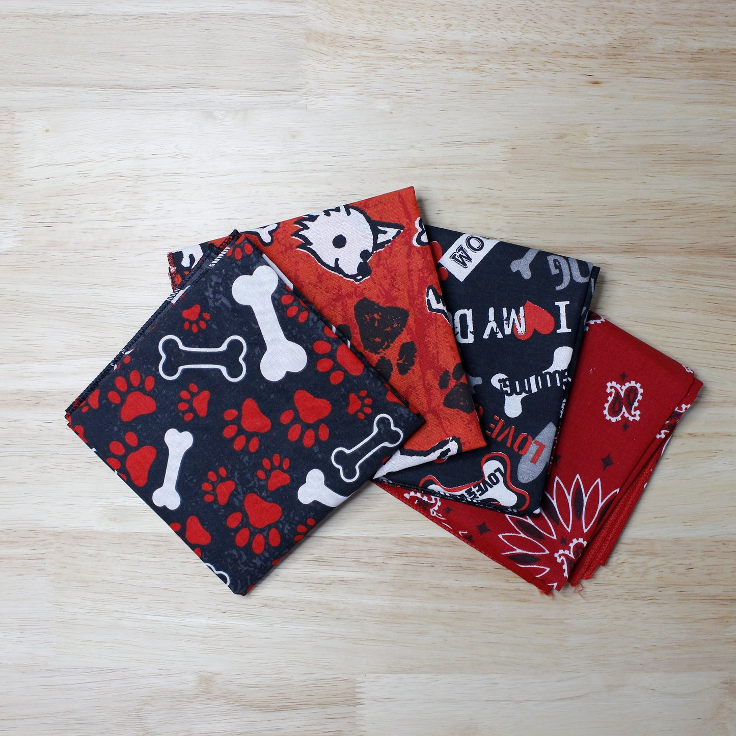 Best In Show Bandanna Assortment 4-Pack - Made In The USA