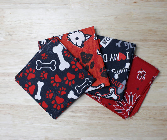 Best In Show Bandanna Assortment 4-Pack - Made In The USA