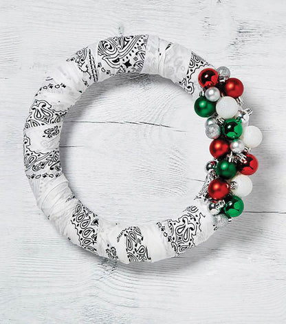 4-Pack USA Made Paisley Bandanna - WHITE