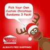 CHRISTMAS CUSTOM 3 PACK - PICK YOUR OWN! - The Bandanna Store