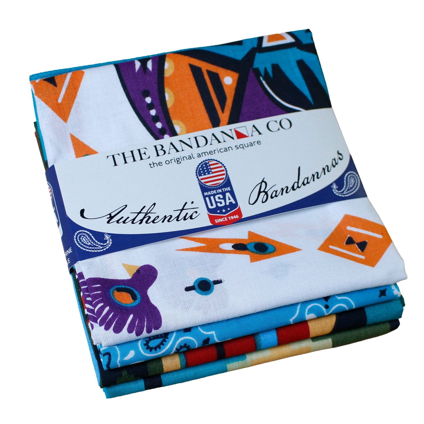 Desert Jewel Bandanna Assortment 4-Pack - Made In The USA
