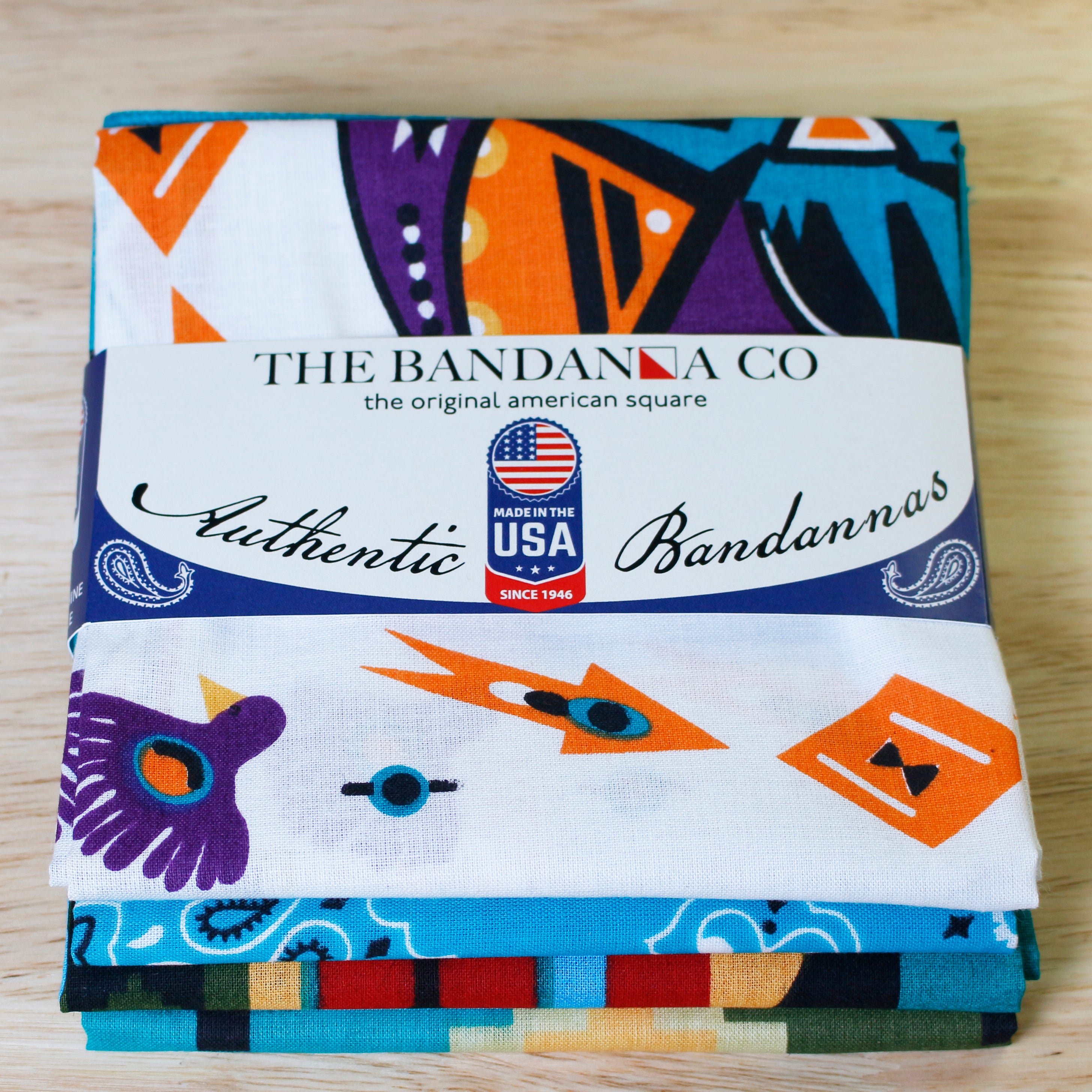 made in USA bandanna assortment - 4-Pack of Quality Bands