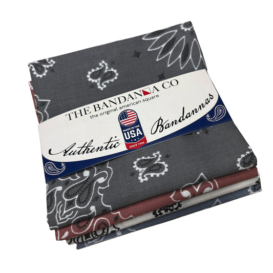Heritage Bandanna Assortment - 4-Pack - Made In The USA