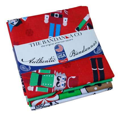 Holiday Magic Bandanna Assortment 4-Pack - Made In The USA