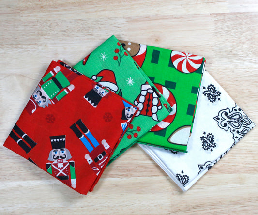 Holiday Magic Bandanna Assortment 4-Pack - Made In The USA