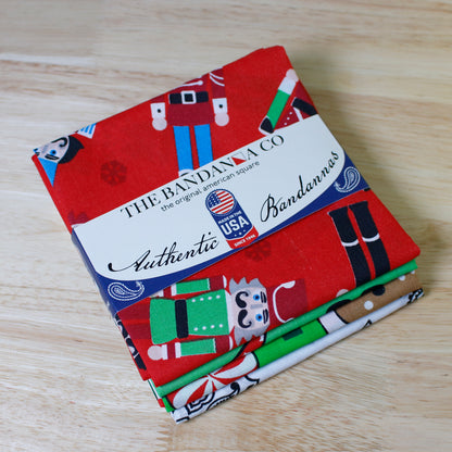 Holiday Magic Bandanna Assortment 4-Pack - Made In The USA