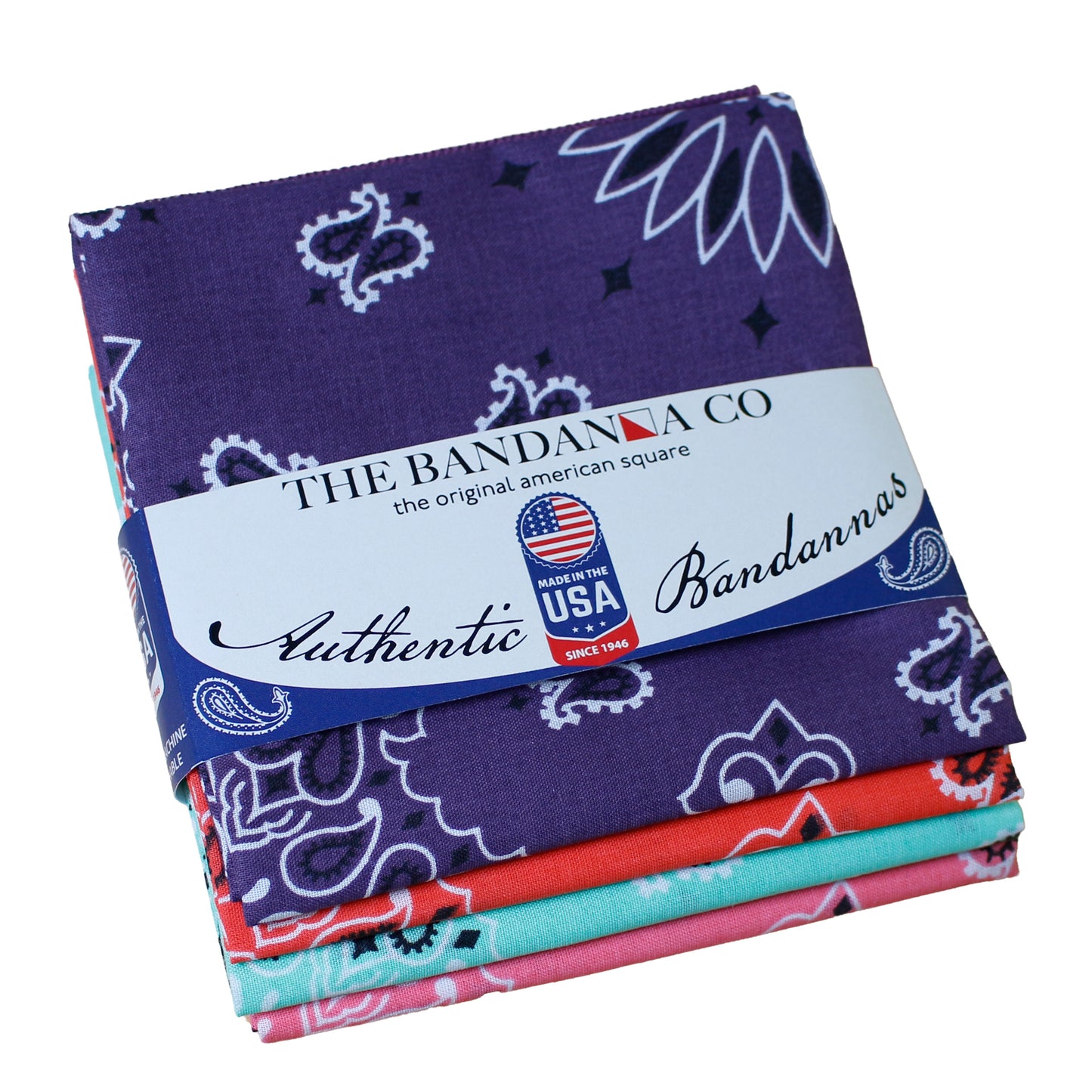 Island Vibes Bandanna Assortment 4-Pack - Made In The USA