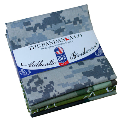 Operation Camo Bandanna Assortment 4-Pack - Made In The USA