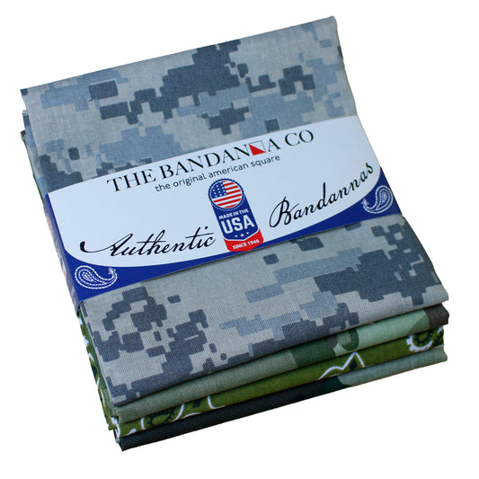 Operation Camo Bandanna Assortment 4-Pack - Made In The USA